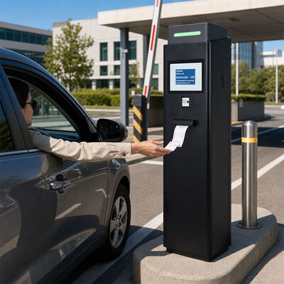 Parking d'hôtel 10,4 pouces Écran LCD extérieur Solution de paiement avec imprimante QR