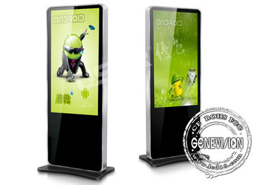Pouce extérieur interactif 78W de Displayer 55 de la publicité d'écran tactile d'affichage à cristaux liquides de l'information