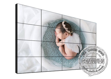 Écran d'affichage à cristaux liquides de bâti du mur 4*4, moniteurs d'écrans tactiles fonction de soutien 4K de 45/49 pouce