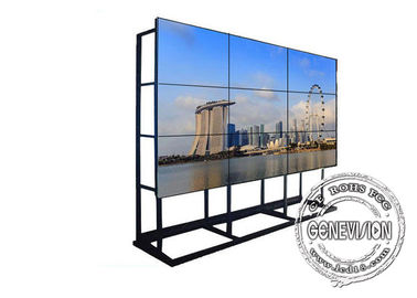 Pouce visuel sans couture Samsung du Cabinet 46 du Signage 4*8 Floorstanding de Wifi Digital de mur d'affichage à cristaux liquides