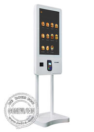 Murez le kiosque de commande WIFI de service d'individu de machine de nourriture montable 32 pouces avec la position/imprimante de billet