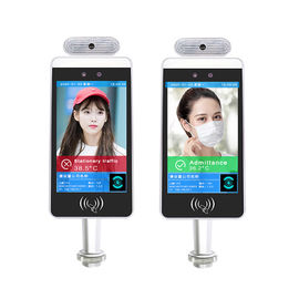 Panneau blanc d'IPS de Signage de Wifi Digital avec détecter la caméra de la température et de reconnaissance des visages