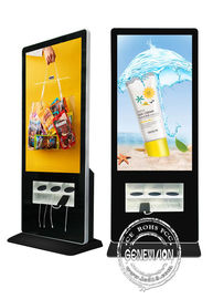 Android 4G 5G annonçant la station de radio de téléphone portable de Signage de Digital et de charge d'USB pour l'aéroport