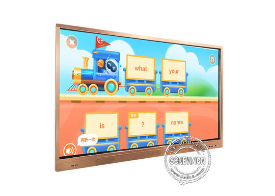Tableau blanc interactif futé de l'écran tactile IR de panneau de double système de 75 pouces
