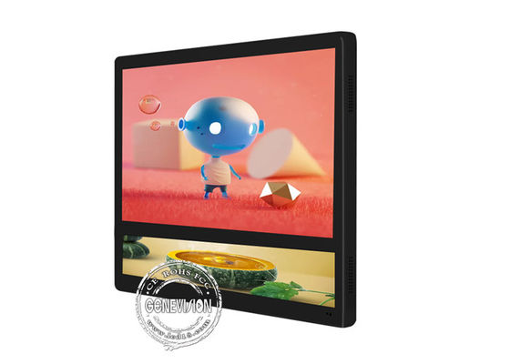 Écran de la publicité d'ascenseur d'affichage à cristaux liquides USB de bâti de mur double