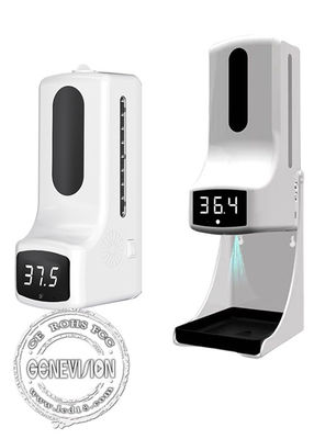Distributeur automatique de gel de main d'alarme anormale de la température de thermomètre de K9 IR avec le plateau de baisse