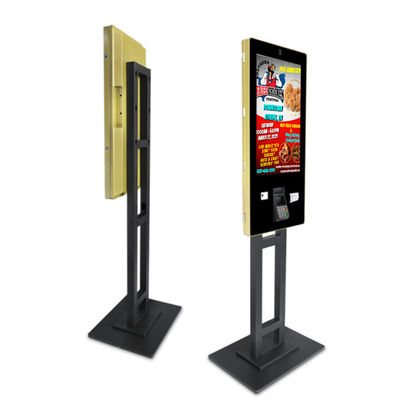 Machine capacitive de paiement de service d'individu du contact 500cd/m2 avec l'affichage du contact 32inch pour la station service