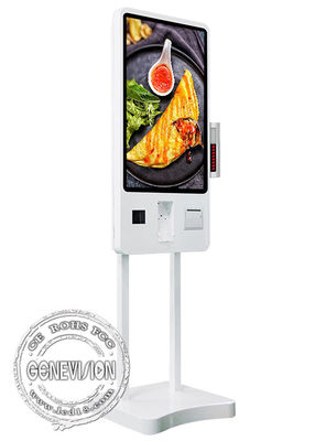 Apple Google Smart Tap écran tactile capacitif de 32 pouces Kiosque de libre-service de restauration rapide avec système d'appel d'appel