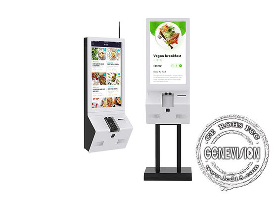 32 kiosque de commande de service d'individu du PC I3 I5 de pouce avec l'imprimante thermique