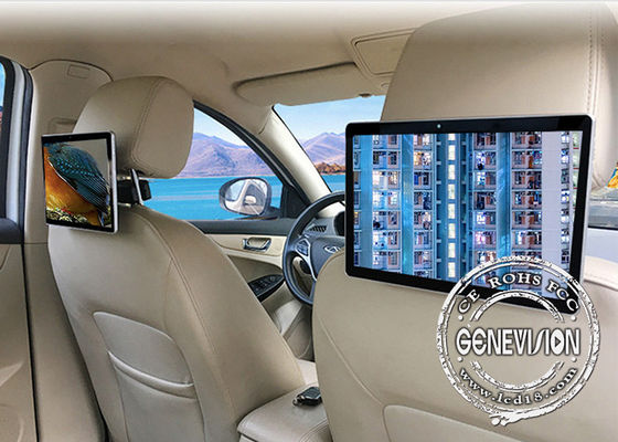 10,1 » Signage en plastique d'Android Digital de moniteur d'appui-tête de taxi d'écran tactile de panneau d'IPS avec 4G et GPS