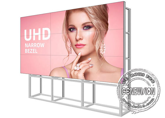 55 mur visuel d'affichage à cristaux liquides de DP Daisy Chain d'écran divisé de pouce 4K