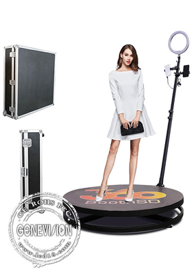 Diamètre 80cm 100cm distributeur automatique de cabine de photo de Selfie de rotation de 360 caméras