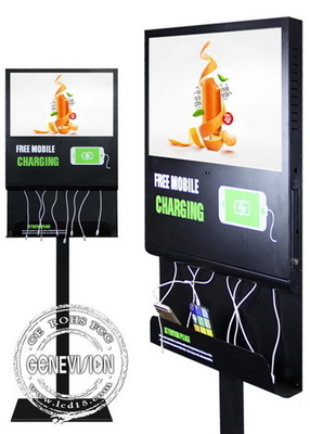 Téléphone commercial de 21.5in chargeant le Signage d'affichage à cristaux liquides Digital