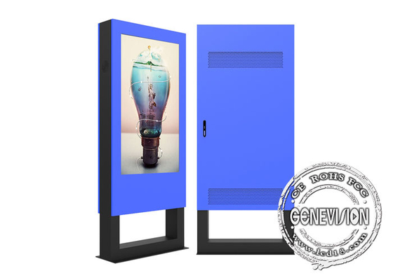 55 65 Signage imperméable d'affichage à cristaux liquides Digital de 75inch 4K IP65