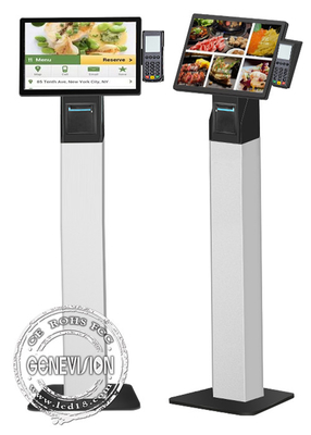 Kiosque de commande de service d'individu d'écran tactile avec le support de position d'And d'imprimante thermique