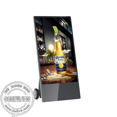 Plancher d'IP65 43in tenant le Signage d'affichage à cristaux liquides Digital avec la batterie 43200mAh