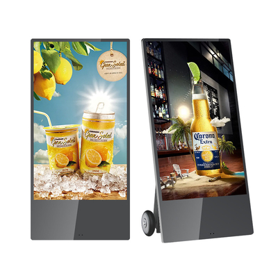 Signage capacitif à piles extérieur d'affichage à cristaux liquides Digital du contact 43200mAh avec le système d'Android
